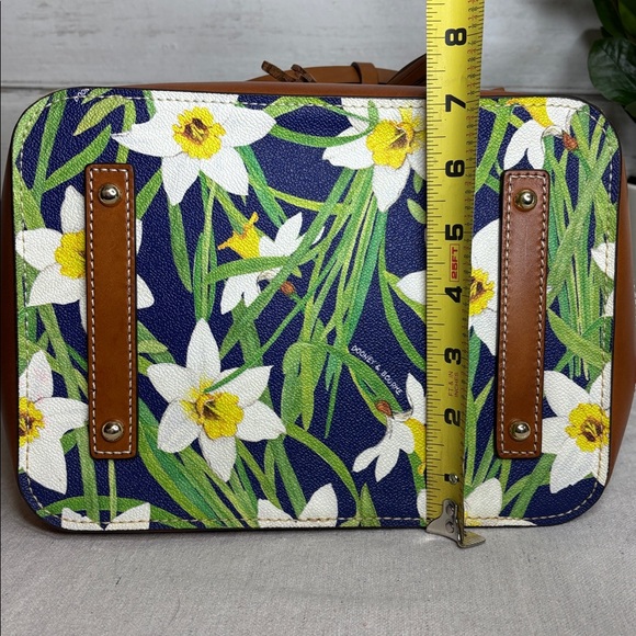 Dooney & Bourke Blue Daffodil Bucket Bag with Pouch - Picture 12 of 13